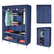 Текстильный шкаф Storage Wardrobe 88130 на 3 секции, 130 х 45 х 175 см, Синий (N-14)