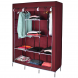 Текстильный шкаф Storage Wardrobe 88130 на 3 секции, 130 х 45 х 175 см, Красный (N-14)