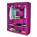 Текстильна шафа Storage Wardrobe 88130 на 3 секції, 130 х 45 х 175 см, Рожевий (N-14)