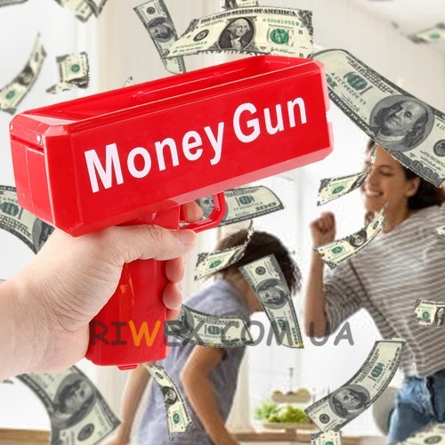 Пистолет стреляющий деньгами Money Gun 3011 (SD)