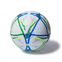 Футбольный Мяч Lecou Size.5 термополиуретан, Зеленые полосы (SD)