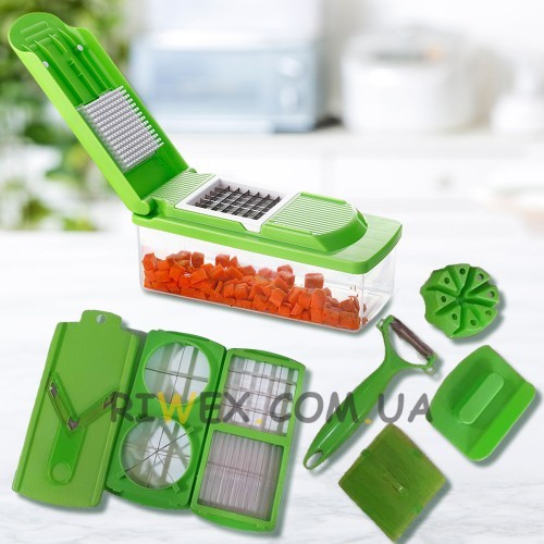 Измельчитель продуктов Найсер Дайсер Плюс Nicer Dicer Plus 10 в 1