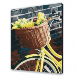 Картина-раскраска по номерам с рамкой краски, кисточки в комплекте "Желтое настроение" 13112-AC 40 х 50 см (SD)