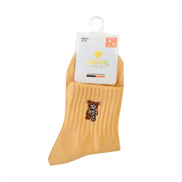 Набор женских носков CRISTAL W6615 размер 37-41, 6 пар, Желтый (WAN)