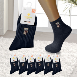 Набор женских носков CRISTAL W6615 размер 37-41, 6 пар, Черный (WAN)