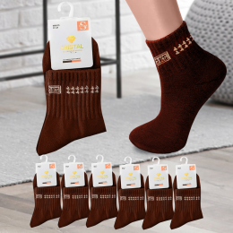 Набір жіночих шкарпеток CRISTAL W6618, розмір 37-41, 6 пар, Коричневий  (WAN)