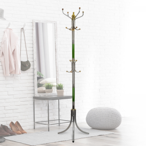 Стійка-вішалка для одягу Coat Rack з металевою основою, 184 см, Зелений (N-9) Стійка-вішалка для одягу Coat Rack з металевою основою, 184 см, Зелений (N-9)