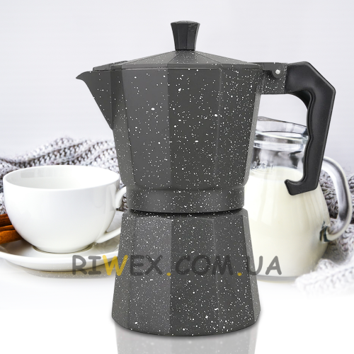 Гейзерна кавоварка Benson BN-160 з литого алюмінію на 9 чашок (BN)