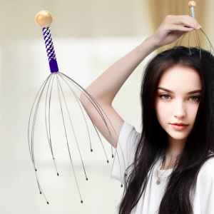 Антистрессовый массажер для головы Мурашка, Синий (205)