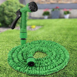 Шланг садовый X-hose с распылителем для воды 60 м, Зеленый