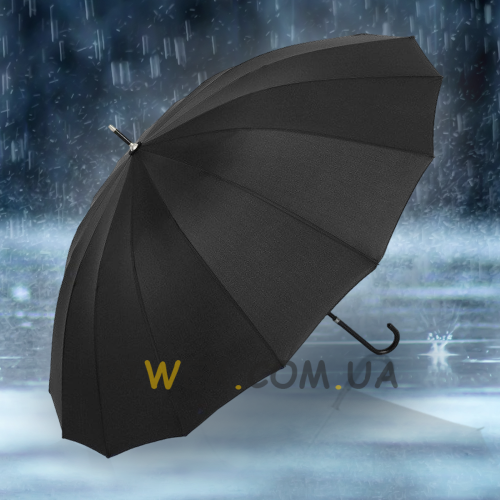 Сімейна президентська парасолька-тростина 120 см, Чорний