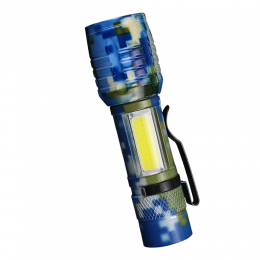 Компактний яскравий ручний акумуляторний світлодіодний ліхтарик у боксі MX-915M-COB, Хакі 