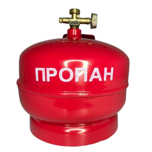 Газовий балон кемпінговий Турист без пальника 5 л, Червоний