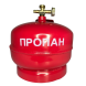 Газовий балон кемпінговий Турист без пальника 5 л, Червоний