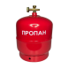 Газовий балон кемпінговий Турист без пальника 8 л, Червоний