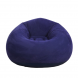 Надувное велюровое кресло-груша KR-1, 110 х 110 х 80 см, Фиолетовый (259)