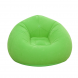 Надувное велюровое кресло-груша KR-1, 110 х 110 х 80 см, Зеленый (259)