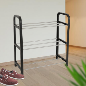 Полиця для взуття 3-х рівнева Eco Fabric 40*19*42см (DRK) Полиця для взуття 3-х рівнева Eco Fabric 40*19*42см (DRK)