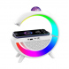 Багатофункціональний нічник Bluetooth колонка 3в1 з бездротовою зарядкою RGB 2388 Rainbow (HA-36)