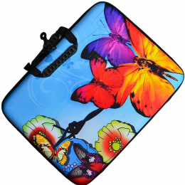 Текстильна сумка для ноутбука та документів Метелик, 40х32х5 см