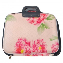 Текститкельная сумка для ноутбука и документов с ручками 35*27cм "Пионы" Розовый