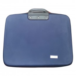 Классическая текститильная сумка для ноутбука и документов с ручками 42х33х7см Синий