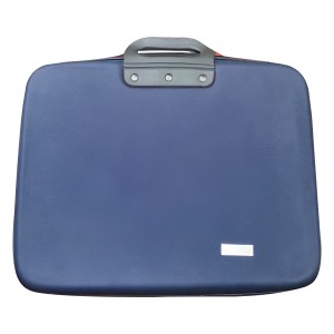 Класична текститильна сумка для ноутбука та документів з ручками 42х33х7см Синій