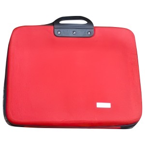 Классическая текститильная сумка для ноутбука и документов с ручками 42х33х7см Красный