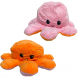 Осьминог-перевертыш двусторонний игрушка - антистресс 30 см, Розовый/Оранжевый (GZ)