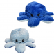 Осьминог-перевертыш двусторонний игрушка - антистресс 30 см, Синий/Голубой (GZ)