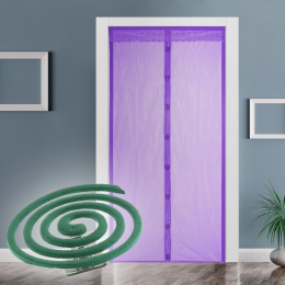 Антимоскітний набір, сітка для дверей фіолетова - 1 шт та спіраль - 10 шт.