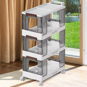 Полочка для хранения 3 уровня Douba 3086-3, Темный прозрачный (WAN) Полочка для хранения 3 уровня Douba 3086-3, Темный прозрачный (WAN)