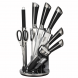 Набір ножів з нержавіючої сталі на підставці Benson BN-401, 8 предметів (BN)