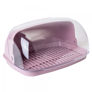 Хлебница пластиковая Алеана 32×25×17 см, Розовый (DRK)