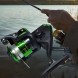 Спиннинговая рыбаловная катушка для рыбалки со складной ручкой + леска 2000 1ВВ Зеленый