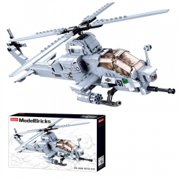 Конструктор SLUBAN "Model Bricks" Вертолет Вайпер AH-1Z M38-B0838, 482 детали (KL)