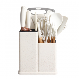Кухонный набор ножей и аксессуаров Kitchenware Set 20 предметов, Белый (HA-301)