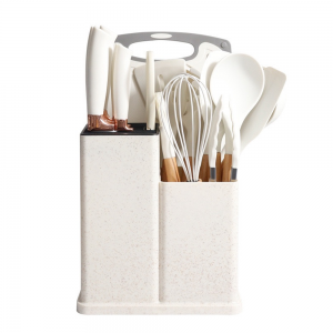 Кухонний набір ножів та аксесуарів Kitchenware Set 20 предметів, Білий (HA-301)