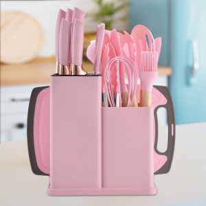 Кухонный набор ножей и аксессуаров Kitchenware Set 20 предметов, Розовый (HA-301)