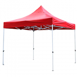Раздвижной шатер 3*3 м усиленный, белый каркас, Красный