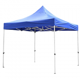 Раздвижной шатер 3*3 м усиленный, белый каркас, Синий