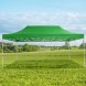 Розсувний шатер 3*4,5 м посилений, білий каркас, Зелений