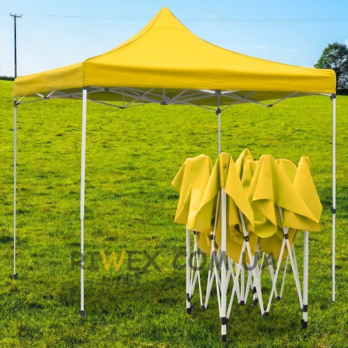 Раздвижная складная портативная палатка-шатер с усиленным каркасом 2х3м Желтый