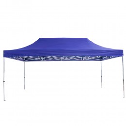 Раздвижной шатер 3*4,5 м усиленный, белый каркас, Синий