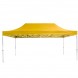 Раздвижной шатер 3*4,5 м усиленный, белый каркас, Желтый
