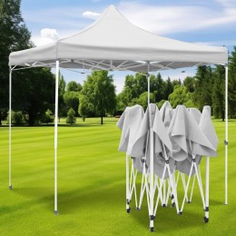 Раздвижная складная портативная палатка-шатер с усиленным каркасом 2х2м Белый