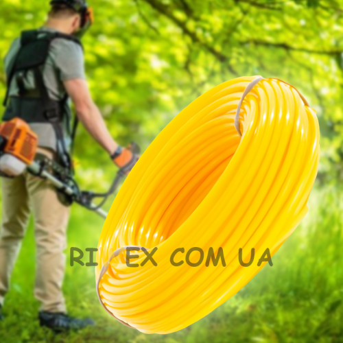 Волосінь для бензокоси 2.4 мм 15 м, кругла,  Жовтий (2487)