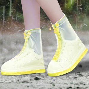 Многоразовые бахилы-чехлы Waterproof Shoe Covers на обувь от дождя и грязи, размер XL (40-41), Желтый  (205)