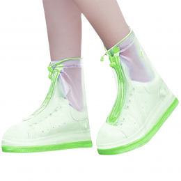Багаторазові бахіли-чохли Waterproof Shoe Covers на взуття від дощу і бруду, розмір M (37-38), Зелений (205)