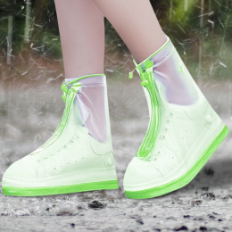 Багаторазові бахіли-чохли Waterproof Shoe Covers на взуття від дощу і бруду, розмір L (39-40), Зелений (205)